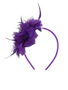 1 Pc Fascinators Hat Flower Mesh Ribbons Feathers On A Headband And A Clip Tea Party Headwear For Girls And Women