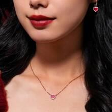APM Monaco APM MONACO Red Heart Adjustable Necklace, Rose Gold-Color For Women, Model: PC5795XCOR