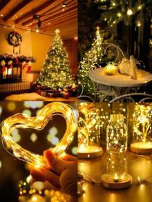 USB Copper Wire Light String -8 Modes, USB Power Supply With Remote Control, String Light Decoration, Suitable For Weddings, Christmas, Bedrooms, Birthdays, Home Decoration -50/100/200/300 LED (Warm White/White/Color)