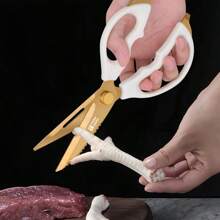 Keukenschaar - Rubberen elastische handgreep, roestvrij, scherpe messen, geschikt voor keuken, naaien, dagelijks gebruik in keuken, restaurant en kantoor, geweldig cadeau voor vrienden en dames