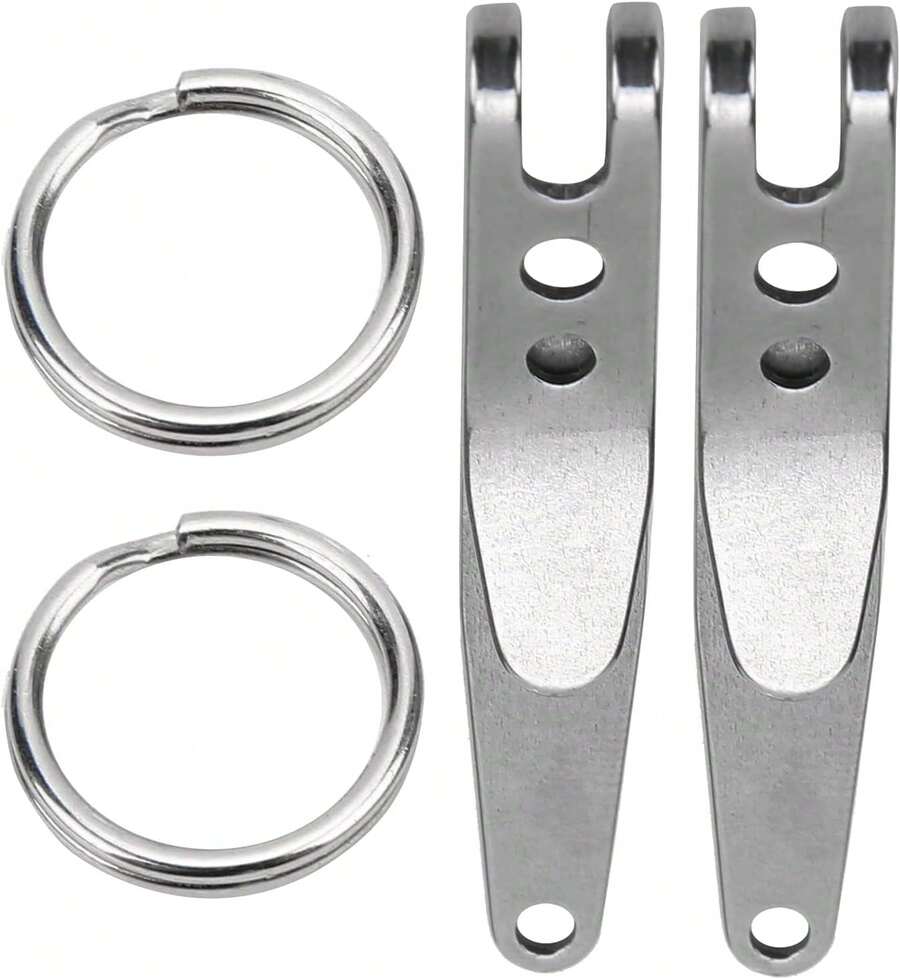 Clip de Suspensi?¡ì?n, Acero Inoxidable Clip para Llavero de Suspensi?¡ì?n Hebilla R?¡ì?¨¦pida Clip de Bolsillo para Herramientas Deportivas Porta Llaves Otros suministros para acampar de escalada : Deportes y Aire Libre - 1 - Ver 1