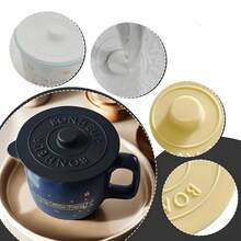 北欧风格 6 件套 6 色硅胶防尘杯盖，适用于马克杯和玻璃杯 - 圣诞节或万圣节的完美礼物，适合送给家人、同事和朋友 - 彩色 - 查看 7