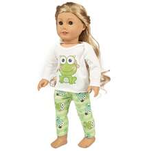 16-18 Inch Doll Green Frog Outfit, Suitable For Autumn/Winter, Christmas Gift (Doll Not Included) - Army Green - View 5