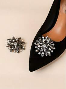 High-Heeled Shoes Decorative Accessories Shoe Accessories Wedding Shoes Accessories Shoe Buckle Removable Shoe Flower Rhinestone Shoe Clip Women's Versatile Shoe Buckle Boutique Accessories Shoe Buckle