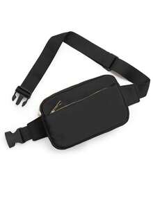 Mochila minimalista de nailon de moda para mujeres/estudiantes, adecuada para diversas actividades al aire libre - Negro - Ver 5