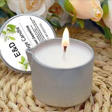 Evoduck Scented Candles, Iron Box Massage Essential Oil Candle, Geothermal Coconut Lotion Body Oil Candle, Suitable For Bedroom Bathroom, Long-Lasting Fragrance, With Essential Oil Fragrance, Perfect Gift For Family And Friends, Aromatherapy Candle Tin Can, Suitable For Travel Birthday , Valentine's Day Or Mother's Day, Aromatherapy Gift Box/2oz - 黑色 - 查看 17