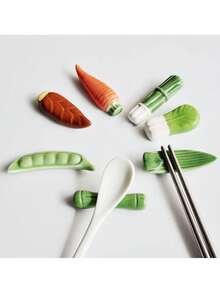 1 buc suport pentru bețișoare ceramice în formă de legume, suport pentru ustensile de bucătărie creative și la modă, diverse și drăguțe, practice, suport pentru bețișoare, nou