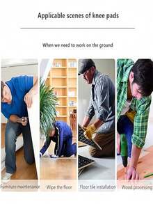 2 piezas Almohadillas para el tobillo para mujeres y hombres - Alfombrillas impermeables ligeras para la rodilla foam y almohadillas de ajuste fácil para jardinería con tiras Adjustable - almohadilla para las rodillas para trabajo