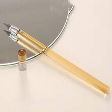 1 peça de haste acrílica transparente, lápis eterno, impossível de terminar de escrever, lápis de desenho resistente à quebra, sem necessidade de apontar, peças do lápis aleatórias.