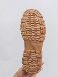 1 Pair Teenagers' Waterproof Short Rain Boots, Fashionable Comfortable Casual Outdoor Thick Soft Water Shoes, Suitable For All Seasons - White - View 11