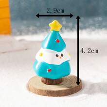 1件/5件/10件 2025新品！迷你圣诞树装饰——微景观装饰，雪景部件。桌面微缩模型，蛋糕道具。圣诞装饰，节日微缩模型，2025必备！ - 彩色 - 查看 11