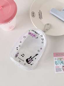 1 件可爱透明婴儿推车收纳袋、口水收纳袋、户外婴儿娃娃展示和收纳挂袋、防尘拉链袋、适用于学校用品、返校 - 透明 - 查看 9