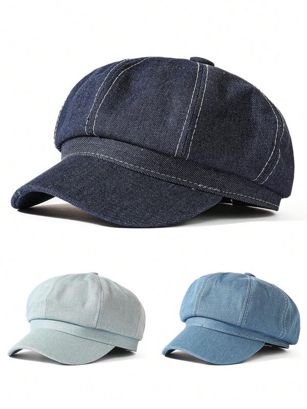 1 Pc Women's Beret Hat, Shading Face Outdoor Fishing Sun Hat, Casual For Spring/Summer