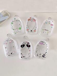 1 件可爱透明婴儿推车收纳袋、口水收纳袋、户外婴儿娃娃展示和收纳挂袋、防尘拉链袋、适用于学校用品、返校 - 透明 - 查看 4