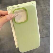 1 Pc Jelly Color Matte Summer Theme Phone Case With Anti-Drop Protective Frame - Protective & Fashionable, Compatible With Multiple Phone Models Including 16/7/8/11/12/13/14/15/X/XR/Xs/Plus/Pro/Pro Max/SE2/16E