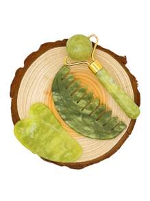 Zestaw wałków jadeitowych 1/2/3 szt./zestaw, grzebień jadeitowy do golenia, wałek jadeitowy do masażu, przeciwstarzeniowy, wyszczuplający, ujędrniający, nawilżający do twarzy i szyi, redukujący zmarszczki i obrzęki, wałek jadeitowy do masażu oczu, uroda, produkty do pielęgnacji skóry, spa, pielęgnacja ciała, narzędzia do pielęgnacji skóry, pielęgnacja twarzy, akcesoria kosmetyczne, masaż, narzędzie do masażu twarzy, wałek do masażu twarzy