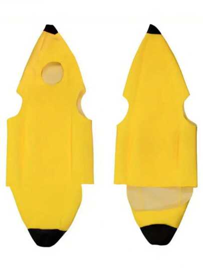 1pc Package, Banana Costume, Adult Fruit Costume, Suitable For Halloween Parties, Carnivals, Role-Playing, Party Photo Booth Props, Most Suitable For Christmas