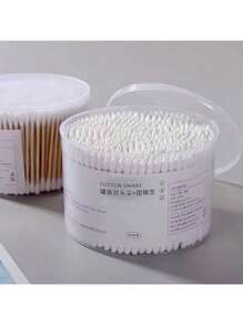 1000 Count Bamboo Universal Cleaning Swabs - Standard Bud With Double Tips For Personal Hygiene, Home Clean, Beauty, Ear, Applicator, Cleansing - Formaldehyde-Free, Multi-Purpose Use, Personal Care Accessories, Ergonomic Design, Durable Swabs