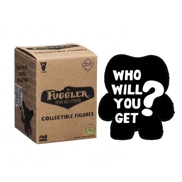 Spin Master 1 Stück offizieller echter Fuggler Funny Ugly Monster Blindbox, süße Anime Figur Mystery Box, Überraschungsgeschenk, Dekorationsspielzeug, zufällige Sammlung, beliebtes Büro Ornament