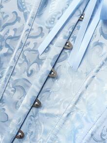 Bustier,Classic Corset Shapewear,Neoclassical Light Blue Dopamine, Wedding Evening Dress Palace Style Women's Corset, Suitable For Going Out Shopping, Versatile Fashion, Paired With A Skirt Will Be More Fashionable And Beautiful, Women's Corset, Women's Body Shaping Top