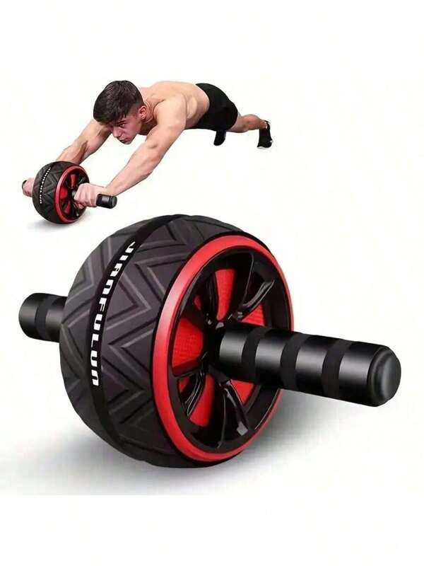 1pc Abdominal Roller, Abdominal Muscle Training Equipment, Home Fitness Exercise Wheel, Widening Abdominal Machine With Knee Protector Attachment, Gym, Exercise, Gym, Home Exercise, Abdominal Wheel. Abdominal Roller