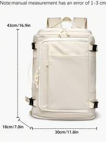 1. Fashion Travel Backpack, Wet And Dry Separation Design, Expandable Capacity. Portable Minimalist Work Bag, Multi-Compartment Design. Personalized Backpack With USB Charging Port. Business Casual Weekend Travel Bag. Practical Student Laptop Bag With Laptop Compartment. Solid Color Sports Backpack With Handle. - Multicolor - View 12
