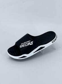 Unisex Comfortable Non-Slip Slippers, Suitable For Indoor Wear, Outdoor Sports, Beach, Bathroom, Home Use. Fashionable Casual EVA Slide Sandals, Ideal For Teens, Summer, Athletic, Vacation, Travel, Graduation Gifts, Birthday Accessories