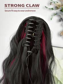 ZURO 26 Inch Long Wavy Synthetic Hair Ponytail Extension, Heat Resistant Fiber, Suitable For Women & Girls, Party & Daily Use - Piano Color - View 9
