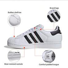 Adidas Originals 2026 夏季新款 SUPERSTAR II 经典贝壳头男女通用休闲运动鞋 IH8659 - 白色 - 查看 1