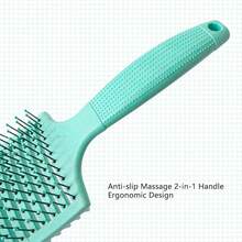 Curl Defining Brush,Curly Hair Comb,Detangling Brush Styling And Curved Vented Brush For Women And Men,Wet Or Dry (Green),Hair Tools,Hair Items,Travel Essential,Travel,Barber,Hairstylist,Barber Accessories,Valentine's Day,Hair Supplies,Hair Stylist,Barbershop,Salon,Vacation Essentials,Hair Products,Barbershop,Valentine's Gift,Travel Essentials For Women,Hair Stylist Tools - Pink - View 6