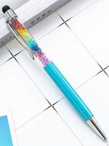 Customized Text/Logo Crystal Stylus Pen, Capacitive Touch Screen Pen For Smartphones, Back To School Gift, Gift For Teachers And Friends, Metal Promotional Pen,Office Decor - Rainbow Crystal Pen - View 8