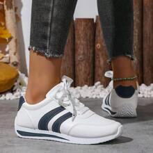 Tênis Esportivos Casuais Antiderrapantes Versáteis, Confortáveis e com Cadarço de Moda Clássica, Leves, para Mulheres 2025