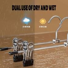 10 peças de cabideiro de metal multifuncional para calças adultas, adequado para quartos, varandas, banheiros, presentes perfeitos para a família