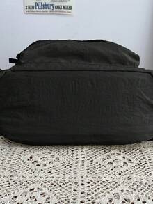 大容量纯色背包 - 黑色 - 查看 6