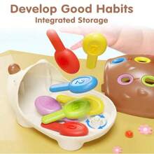 Generic Fine Motor Toys For Toddlers 1-3, Baby Hedgehog Montessorri Learning Set, Educational Counting Sorter Toy, Development Infant Gifts 9 12 18 Month 1 2 3 Year Old Boys Girls Kids Babies