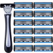 Razors, Manual Shaving Razors, 6-Layres Blade Razors, Replacement Razor Blades, Hair Care Tools, Traditional Razors For Smooth Shaving Travel
