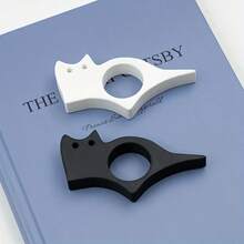 Ergonomic Plastic Thumb Book Holder - Fashionable Black, One-Handed Reading Aid And Page Stand, Comfortable Grip, Suitable For Avid Readers - Multicolor - View 2