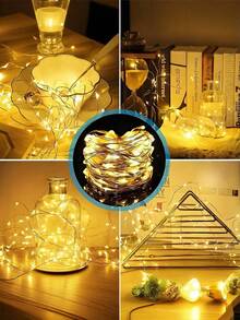 USB Copper Wire Light String -8 Modes, USB Power Supply With Remote Control, String Light Decoration, Suitable For Weddings, Christmas, Bedrooms, Birthdays, Home Decoration -50/100/200/300 LED (Warm White/White/Color)