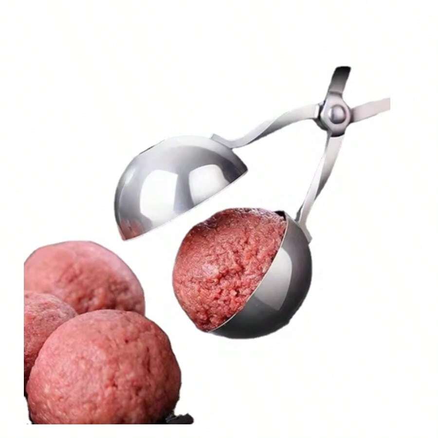 Narzędzie do robienia klopsików ze stali nierdzewnej, okrągła łyżka do formowania kulek ryżowych, forma do robienia klopsików