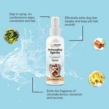 Pet Detangling Spray, Cleaning Smooth & Fluffy Coat Care Spray For Pets - White - View 11