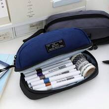 大容量多层防水铅笔盒，男士高品质文具包，学生铅笔盒，办公室和考试收纳，用于学校用品，返校 - 彩色 - 查看 5