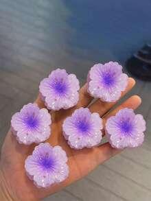 Hair Clips Claw Clips 6Pcs Mini College Style Hair Clip: Mini Small Petal-Shaped Hair Clip For Curls. Hawaiian Hair Clip For Thick Hair. 1.57 Inches Long. Perfect For A Lady's Sweet Style For Daily Commuting, Dates, Parties, Weddings, Fashionable Beach Hair Accessories, Back-To-School Season, A Perfect Gift For Your Female Friends!!, School Stuff, College Autumn Accessories Flower Hair Claw Fall Winter For Vacation Outfits Woman - Coneflower - View 16