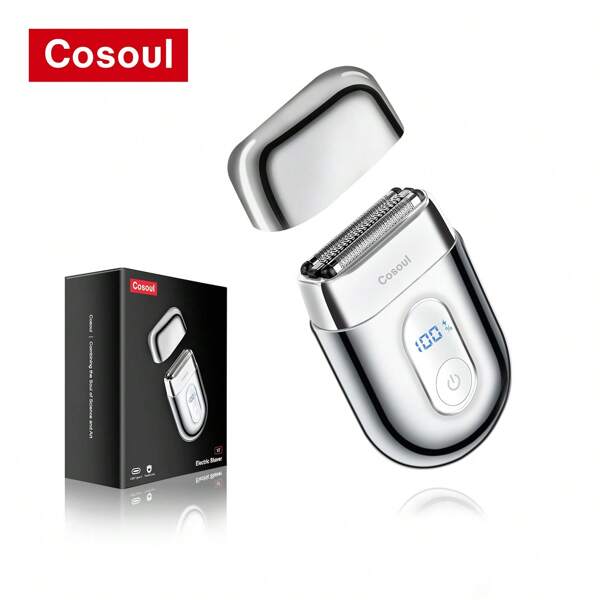 Men's Electric Shaver, Portable Design Shaver, Mini Shaver, 900mAh High Capacity Battery, 3D Floating Heads, LCD Display, Travel Lock, Type-C Charging