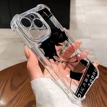 Funda de Teléfono de Anime de Voleibol Clásico Oikawa Compatible con iPhone 16, 15, 14, 13, 12, 11 Pro Max, X, XR, XS Max, 8, 7 Plus, con una Cubierta Trasera Transparente y Suave para Protección contra Caídas. - Transparente - Ver 4