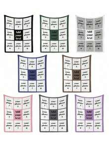 Customized 9-Grid Photo Blanket, Memorial Throw Blanket, Newborn Baby Blanket, Birthday Gift, Name Baby Blanket - Multicolor - View 3
