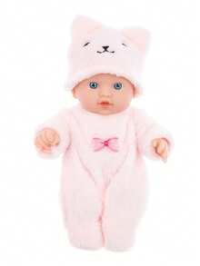 圣诞装饰 9 英寸圣诞儿童玩具 DIY 逼真娃娃，可爱粉色和蓝色毛绒连体衣娃娃玩具（含娃娃），婴儿娃娃>玩具，看起来像真实的娃娃，儿童玩具娃娃，婴儿娃娃，娃娃，娃娃，婴儿娃娃，العاب اطفال，娃娃