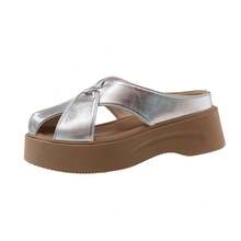Women Athletic & Outdoor Sandals & Slides - Silver - View 2
