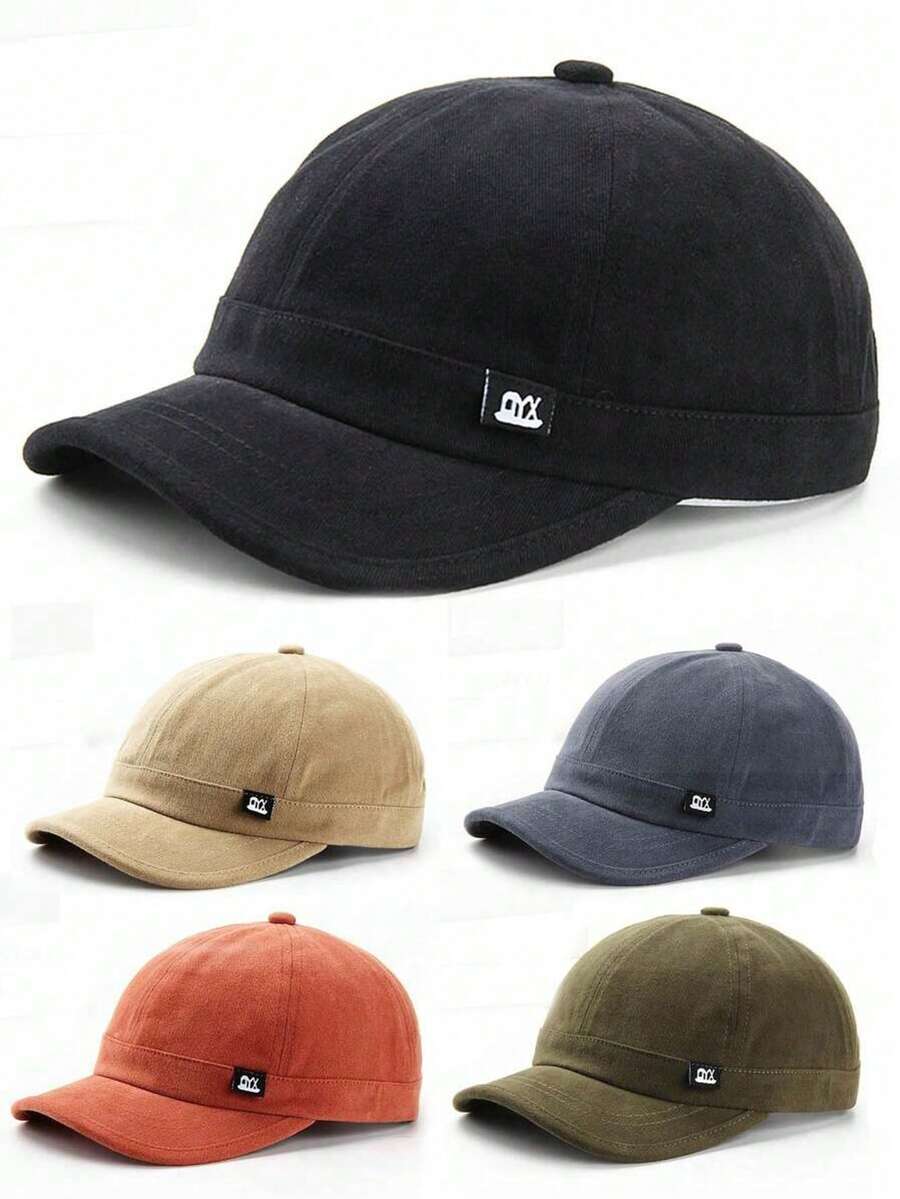 1 Pc Unisex Short Brim Personalized Retro American Style Small Logo Snapback Hat - Multicolor - View 1