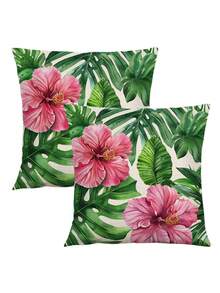 1/2 Vỏ gối thiết kế hoa, Nhiều kiểu dáng và kích cỡ, Chất liệu vải lanh thoải mái, Không có ruột, Thích hợp để trang trí nhà cửa, Phòng khách, Gối trang trí, Vỏ gối, Gối trang trí ghế sofa, Trang trí nhà cửa, Vỏ gối, Tấm lót mềm - Nhiều màu - Xem 4