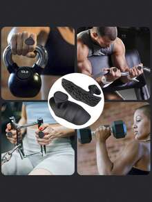 2 Stücke rutschfeste Gummi Griffpads für Fitness - schweißabsorbierendes Handballen-Griff-Set, geeignet für Gewichtheben, Kreuzheben, Klimmzüge und Langhantel | ergonomischer Handschutz, mit Reißverschluss Aufbewahrungsbox, tragbares Fitness-Zubehör für Zuhause und Gym-Training - Verschiedenfarbig - Übersicht 7